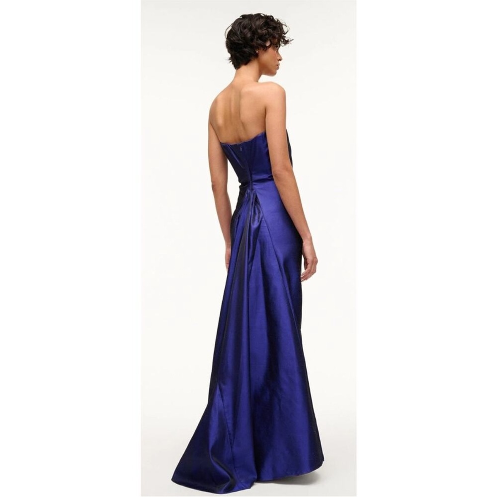 STAUD Strapless Royal Blue Gown